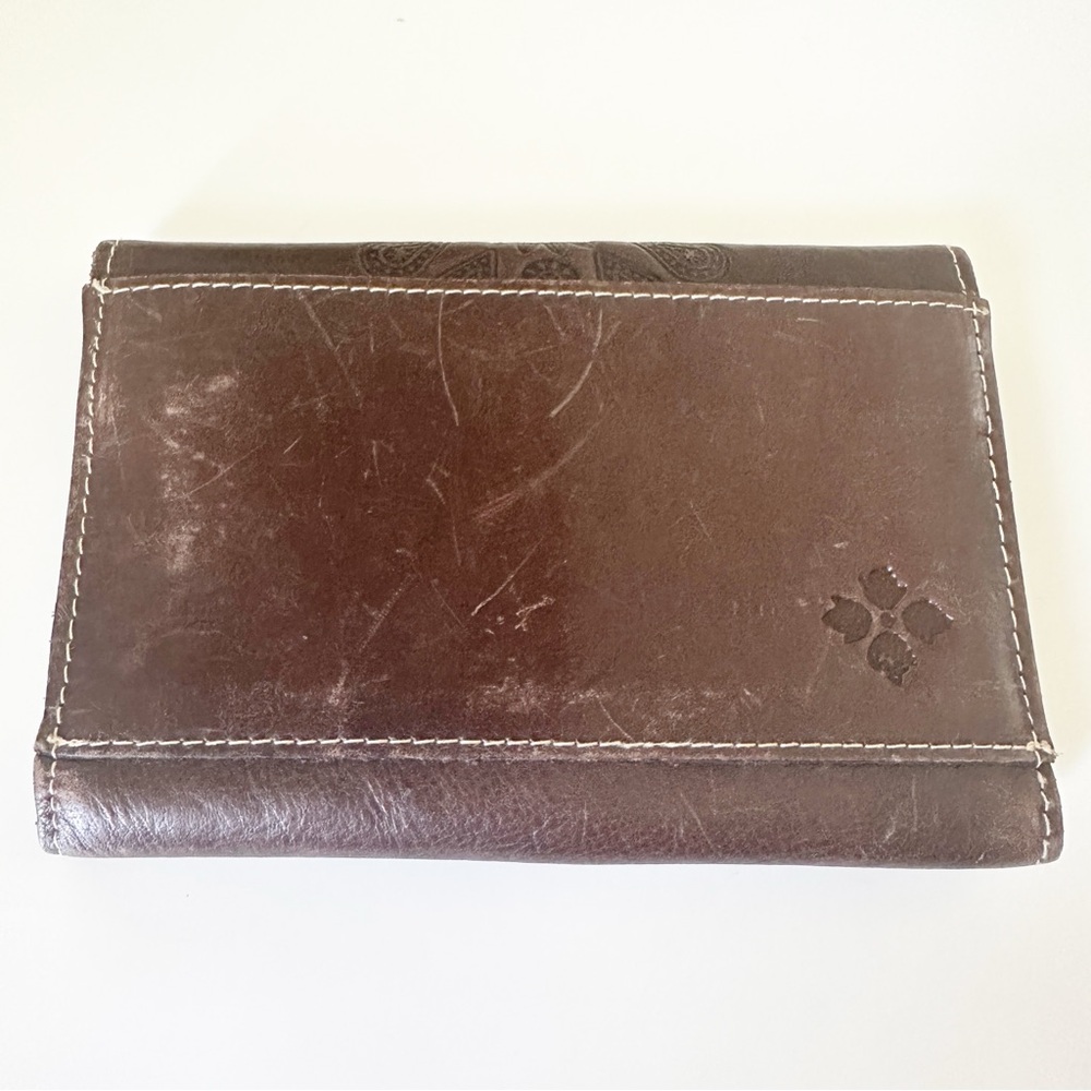 Patricia Nash Colli Flap Trifold Wallet Florence Brown Tooled Leather P32777 - Picture 13 of 15
